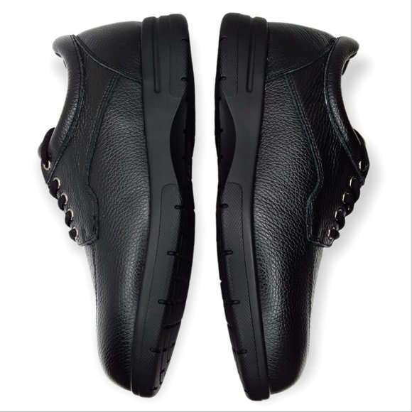 NWT Drew Walker II Oxford Shoes Size 10 4W Black Leather Orthopedic Dri-Lex main image 7